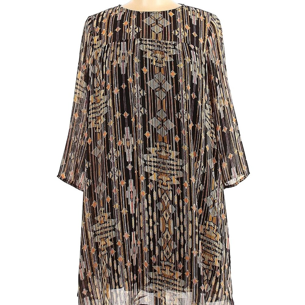 H&M Patterned Retro Style Swing Dress, Fully Lined, Size 6